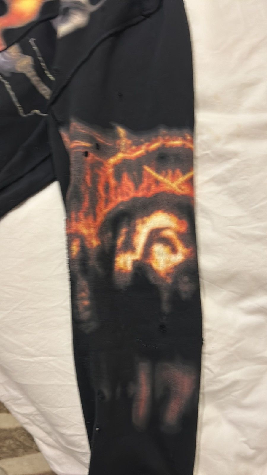 Givenchy Oversized Distressed Metal Crewneck