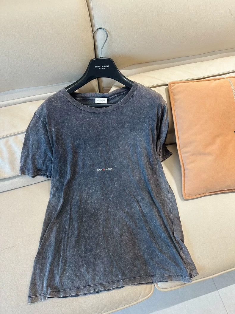 Saint Laurent Paris Saint Laurent Paris Washing letters to make old logo gray Size S / US 4 / IT 40 - 1 Thumbnail