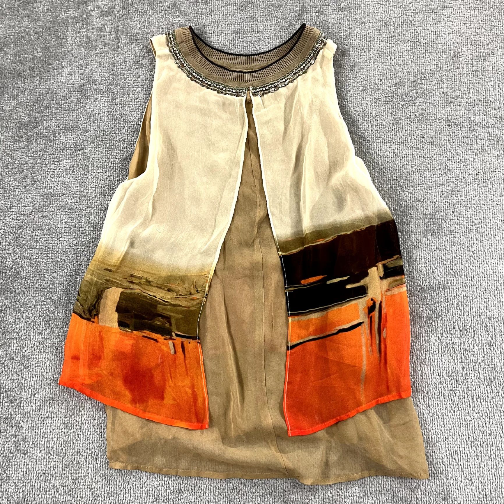 Anthropologie Anthropologie Bl- nk London Top Womens Small High Desert Sleeveless Viscose Bl-nk Size S / US 4 / IT 40 - 3 Thumbnail