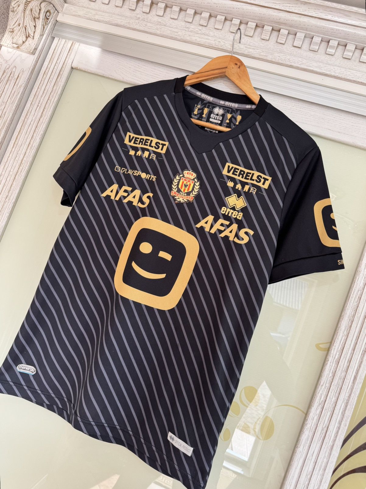 Errea Mechelen 2021-2022 Away Soccer Jersey Football Kit Shirt Size US L / EU 52-54 / 3 - 3 Thumbnail