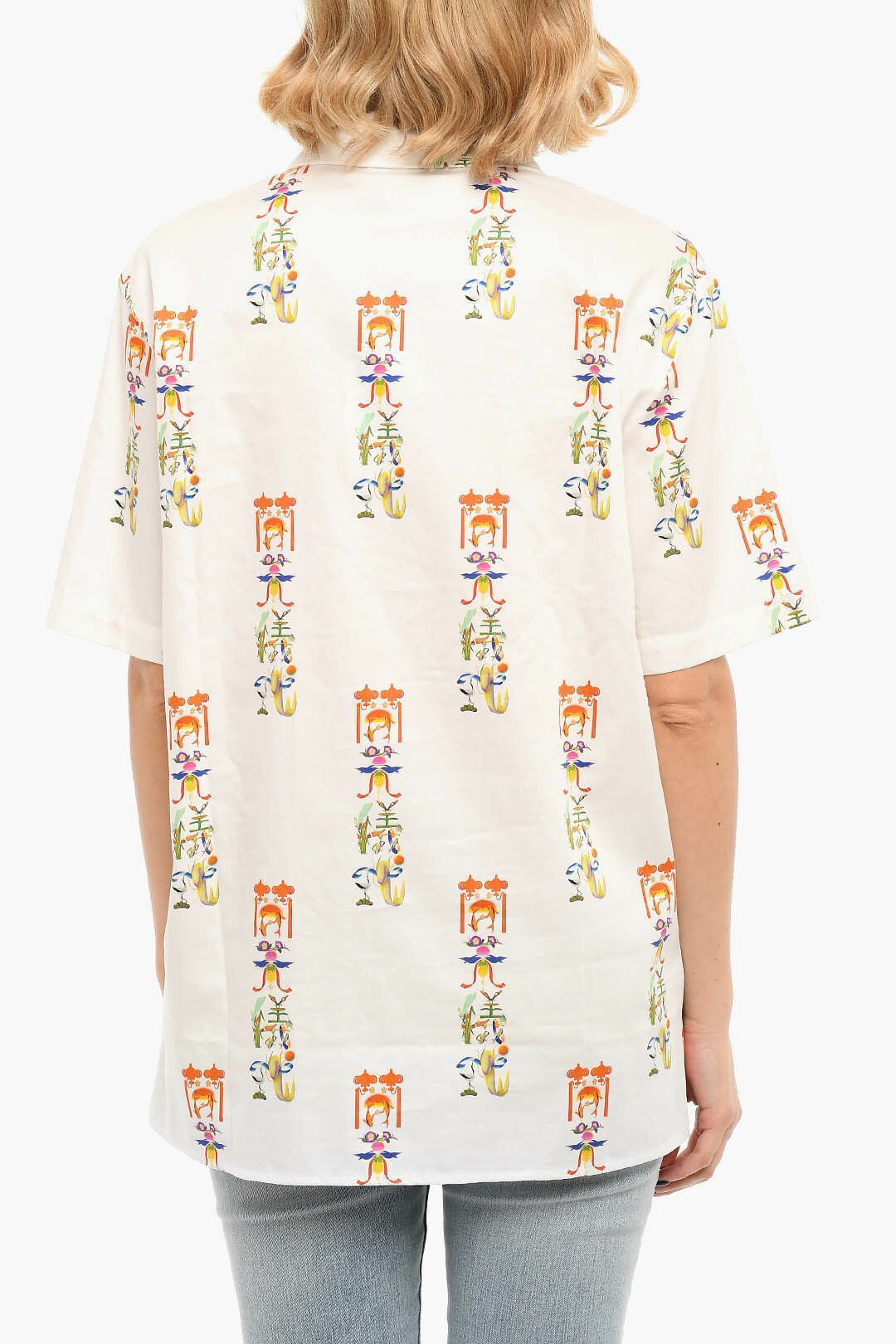 Opening Ceremony og1mm0824 Printed Short Sleeved Shirt in Multicolor Size XS / US 0-2 / IT 36-38 - 2 Thumbnail