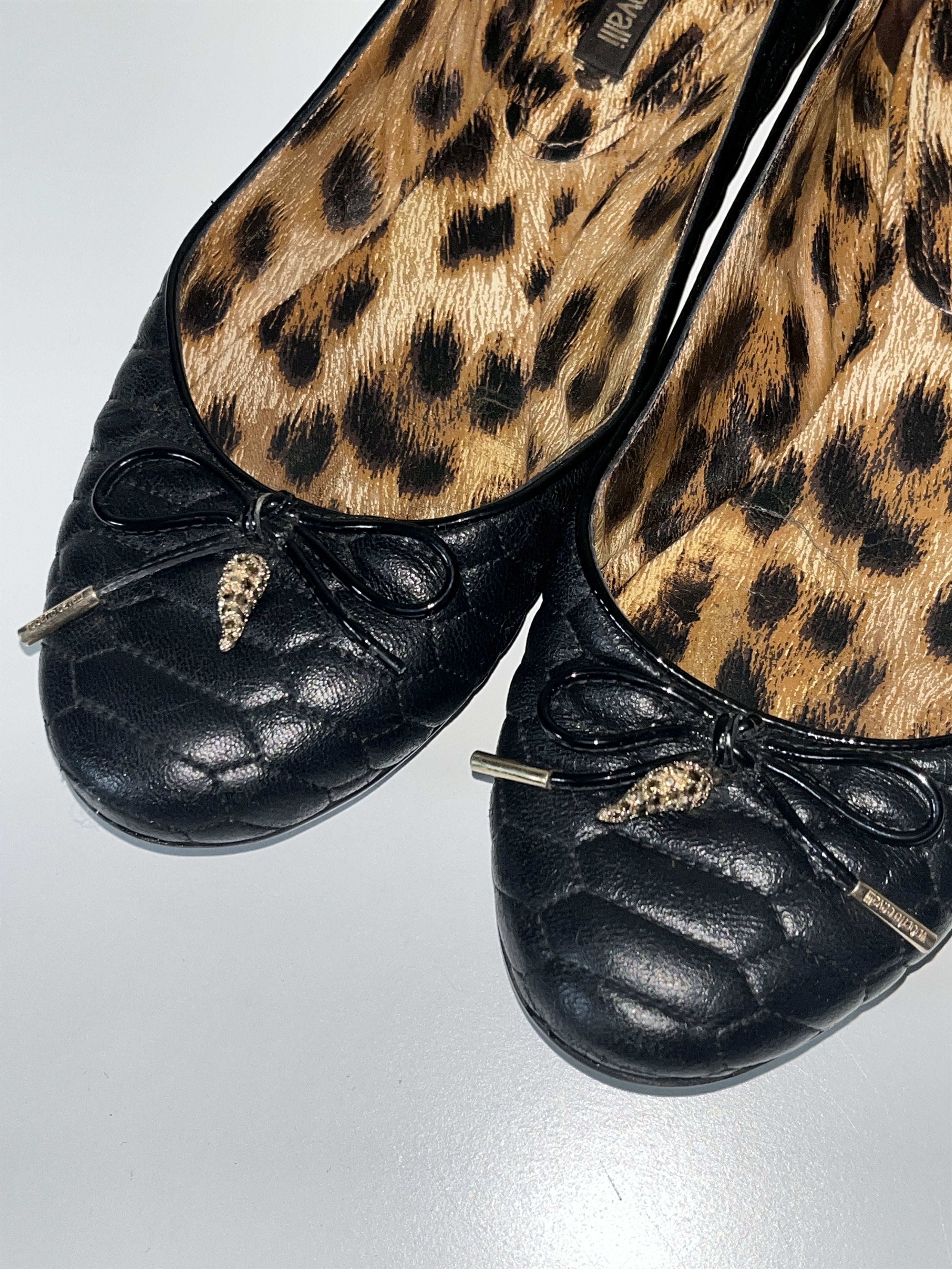 Roberto Cavalli Roberto Cavalli Just Cavalli Black Ballet Flats - Size 38 Size US 7 / IT 37 - 1 Thumbnail