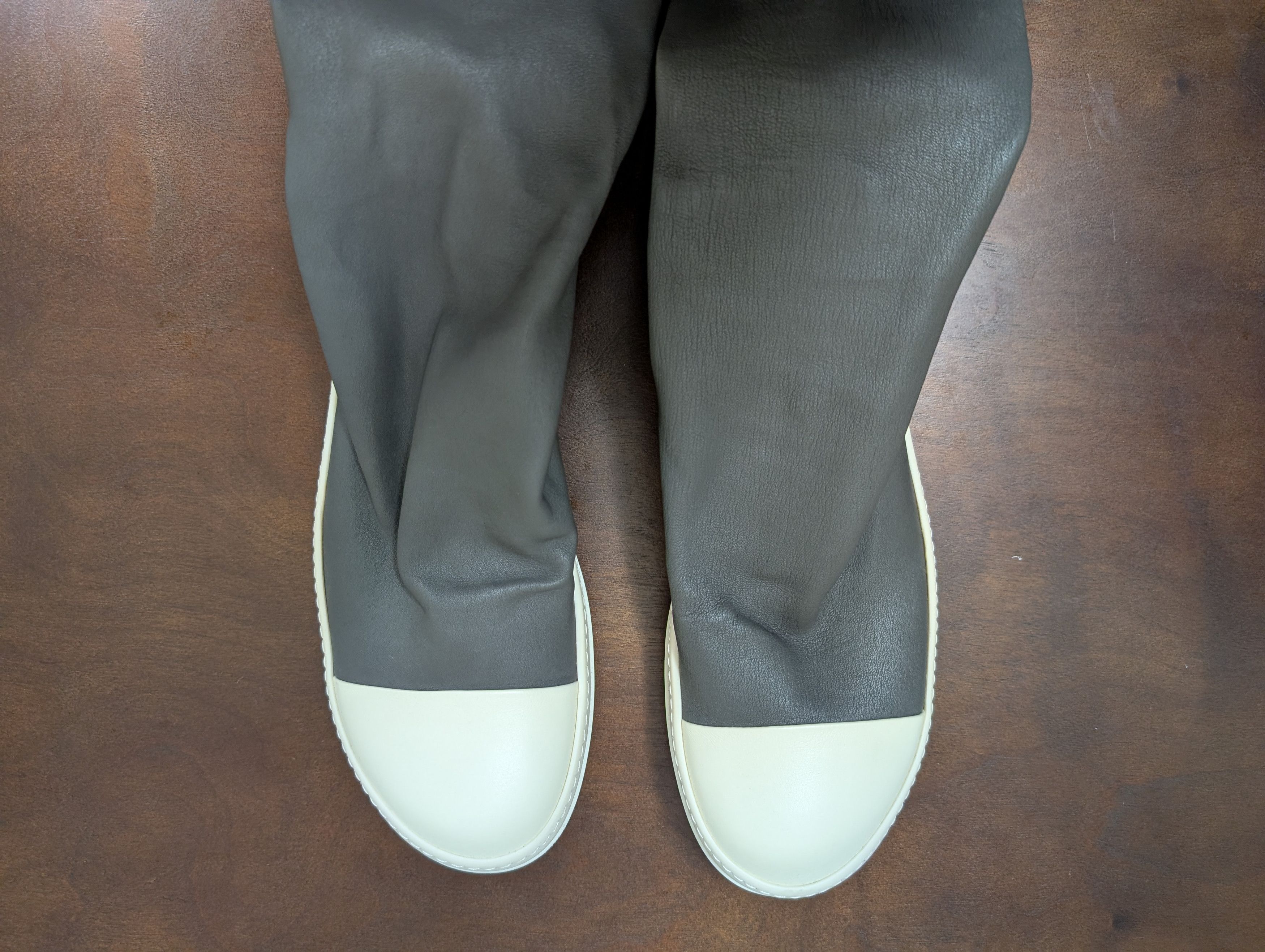 Rick Owens Rick Owens Grey Sock Sneakers Size US 9 / EU 42 - 4 Thumbnail