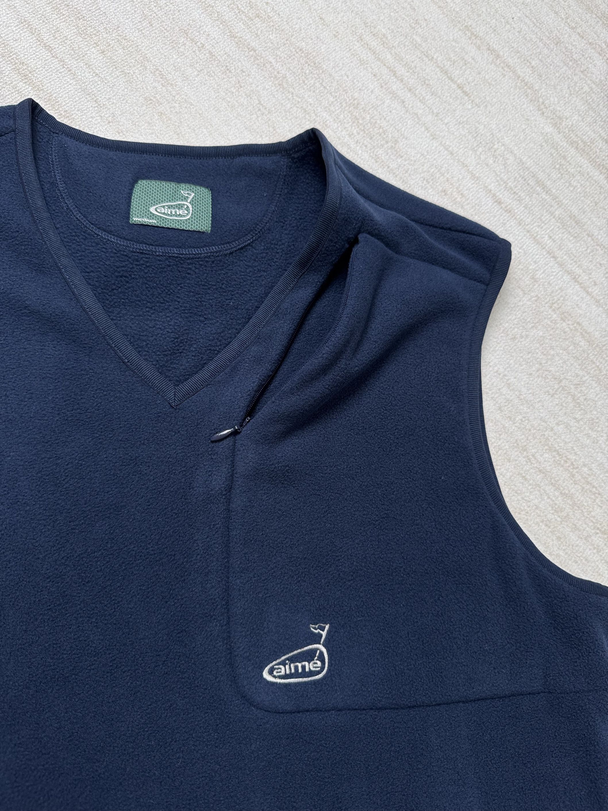 New with Tag* Aime Leon Dore Golf Fleece V-Neck Vest Navy
