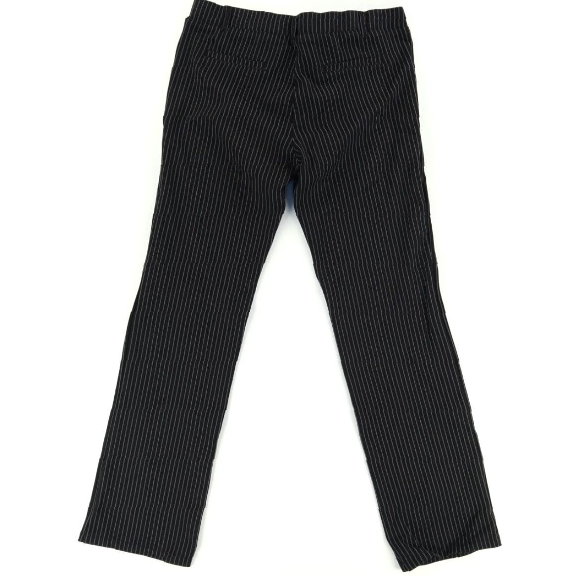 Vintage Betabrand Straight Leg Yoga Rayon Woven Pants Black Striped Women's L Size 36" / US 14 / IT 50 - 4 Thumbnail