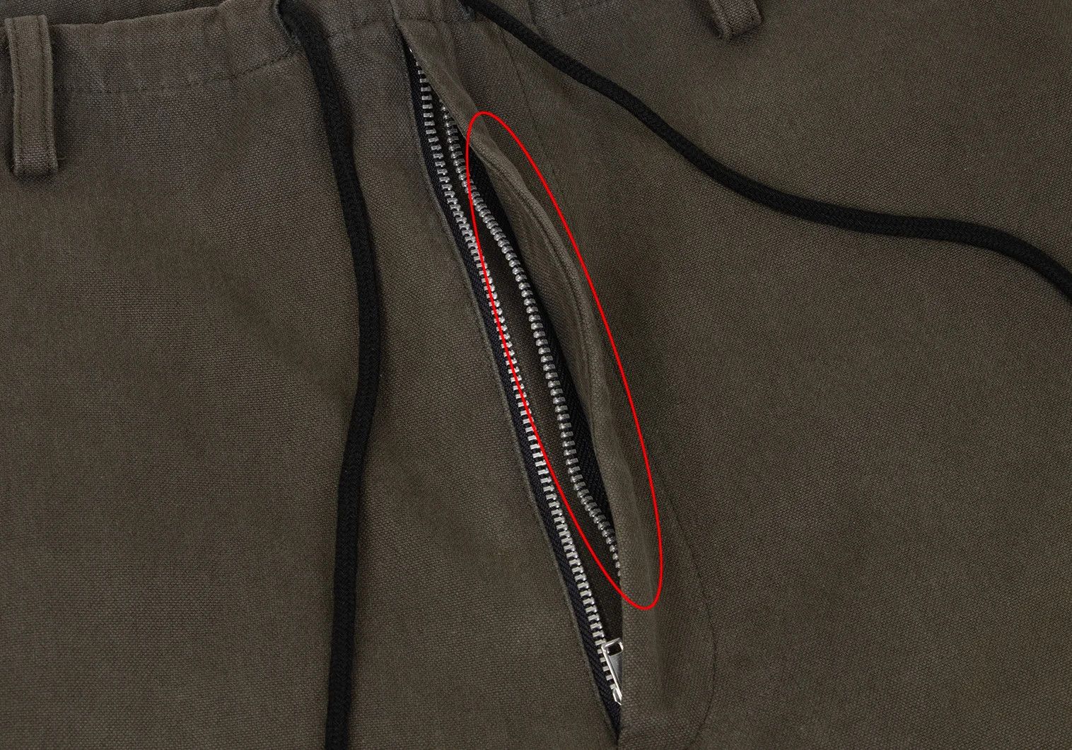 Jean Paul Gaultier Cotton Twill Drawstring Pants in Charcoal Khaki Size US 32 / EU 48 - 5 Thumbnail