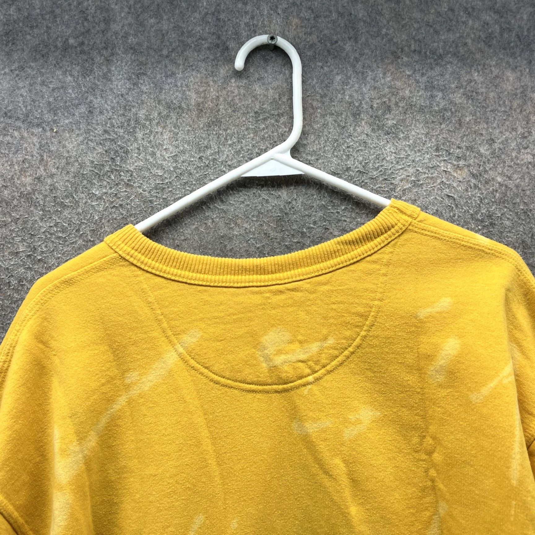 Champion Champion Sweatshirt Mens XL Yellow Bleach Dye Crewneck Pullover Fleece Logo Size US XL / EU 56 / 4 - 6 Thumbnail
