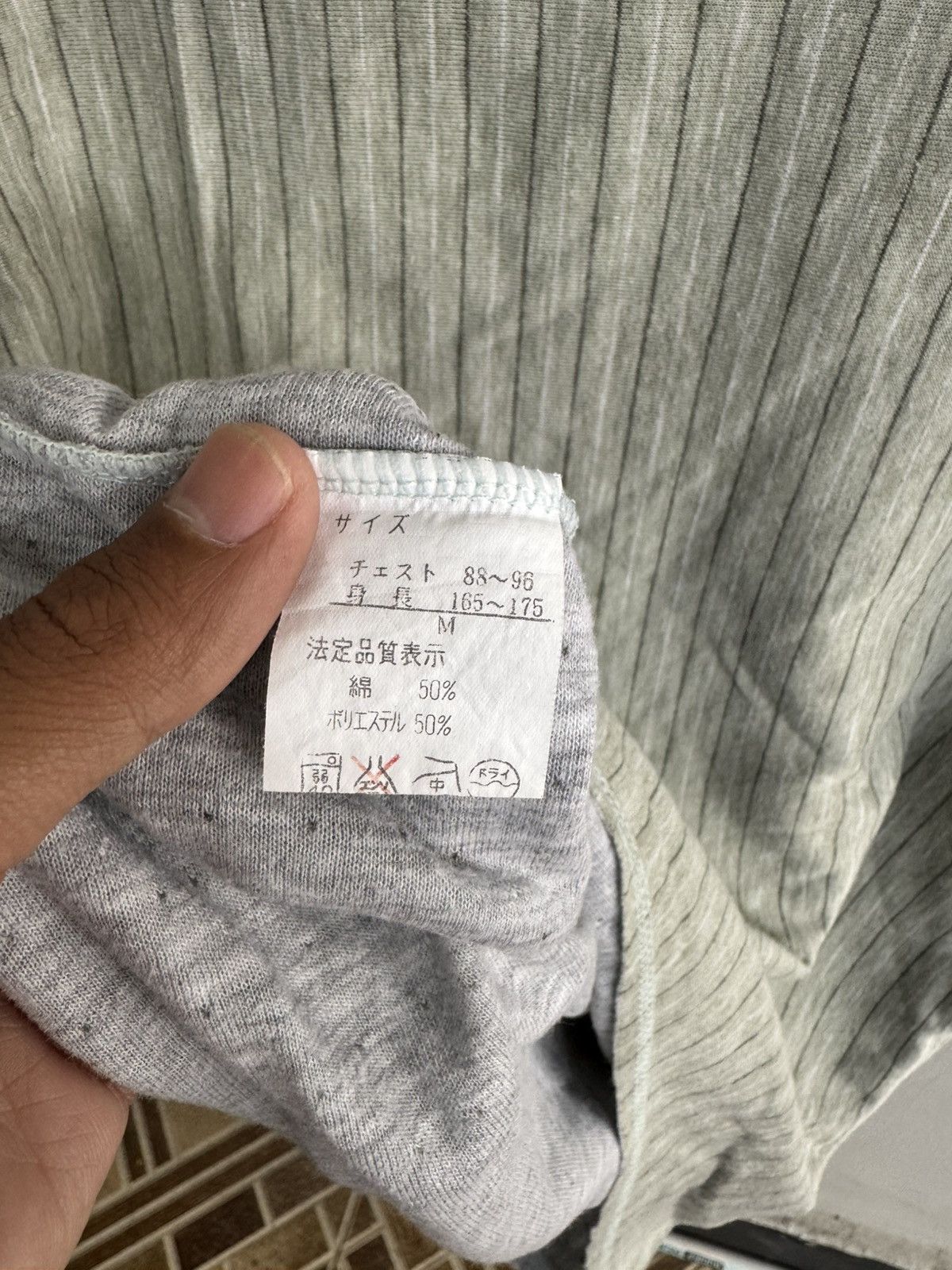 Japanese Brand JAPANESE STYLE BY AMI INTIME STRIPE V NECK SHIRT Size US M / EU 48-50 / 2 - 6 Thumbnail