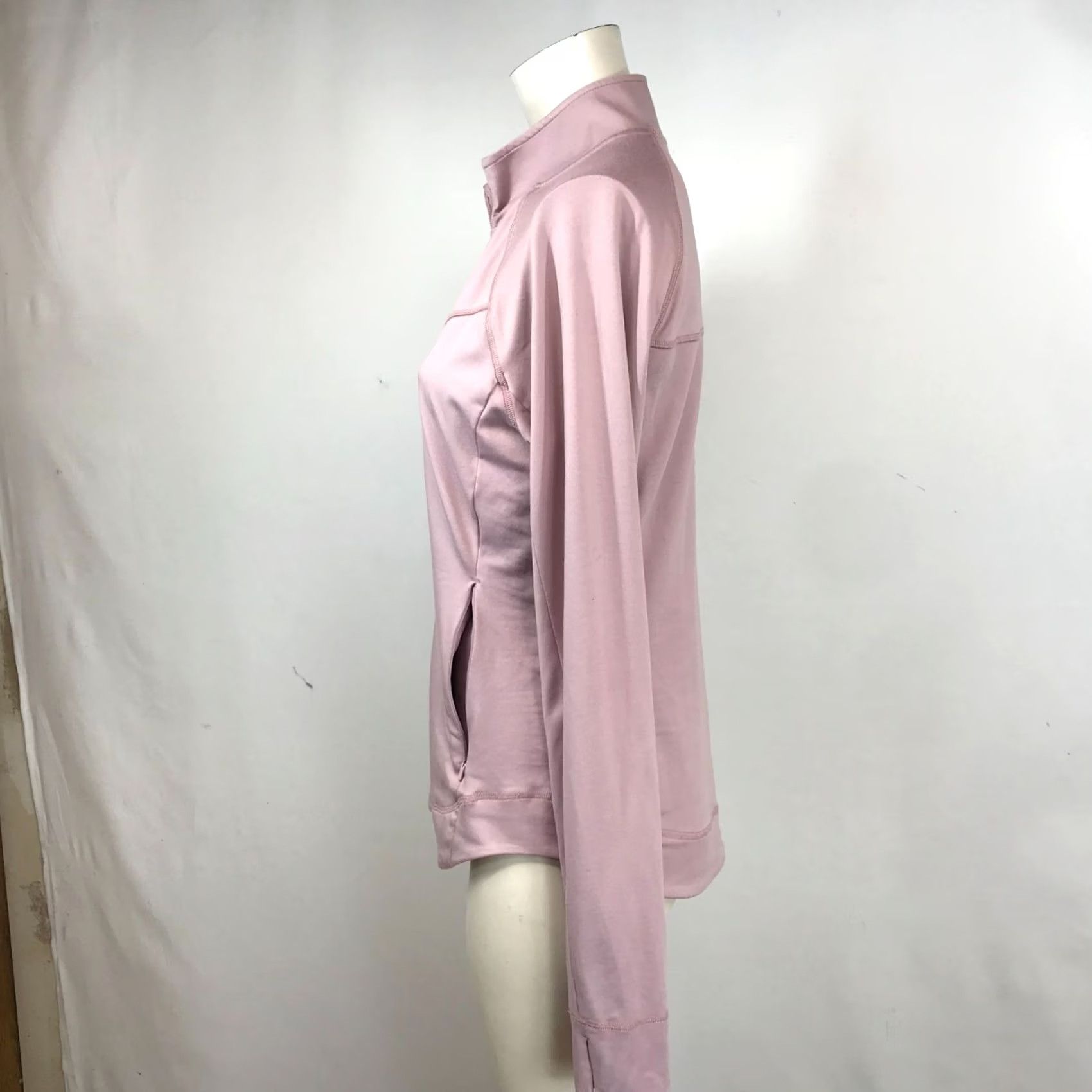 Vintage TITLE NINE WOMEN'S S S PINK LONG SLEEVE FULL ZIP LIGHTWEIGHT JACKET Size S / US 4 / IT 40 - 7 Thumbnail