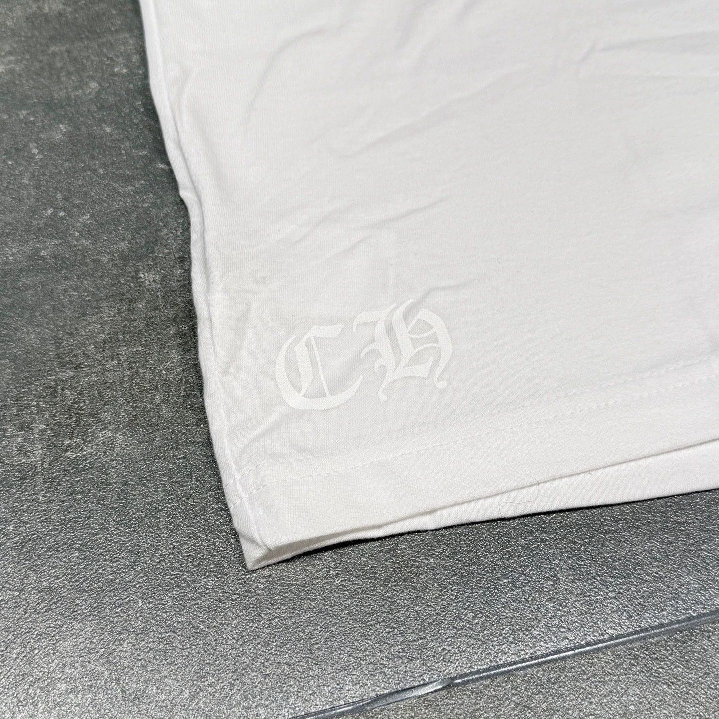Chrome Hearts Chrome Hearts White Blue Collar Short Sleeve Tee Size US L / EU 52-54 / 3 - 2 Thumbnail