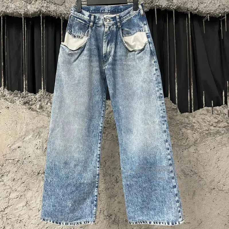 Maison Margiela Maison Margiela Blue Cotton Women's Jeans . Size 28" / US 6 / IT 42 - 1 Thumbnail
