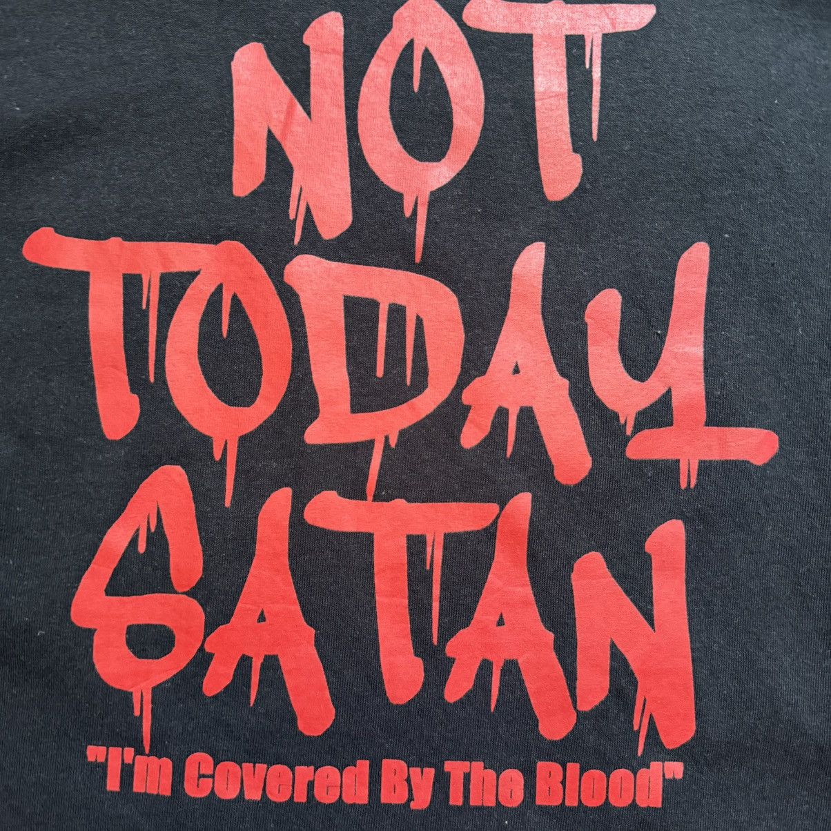 Rap Tees KB Not Today Satan Christian Rap Tee Size US M / EU 48-50 / 2 - 4 Thumbnail