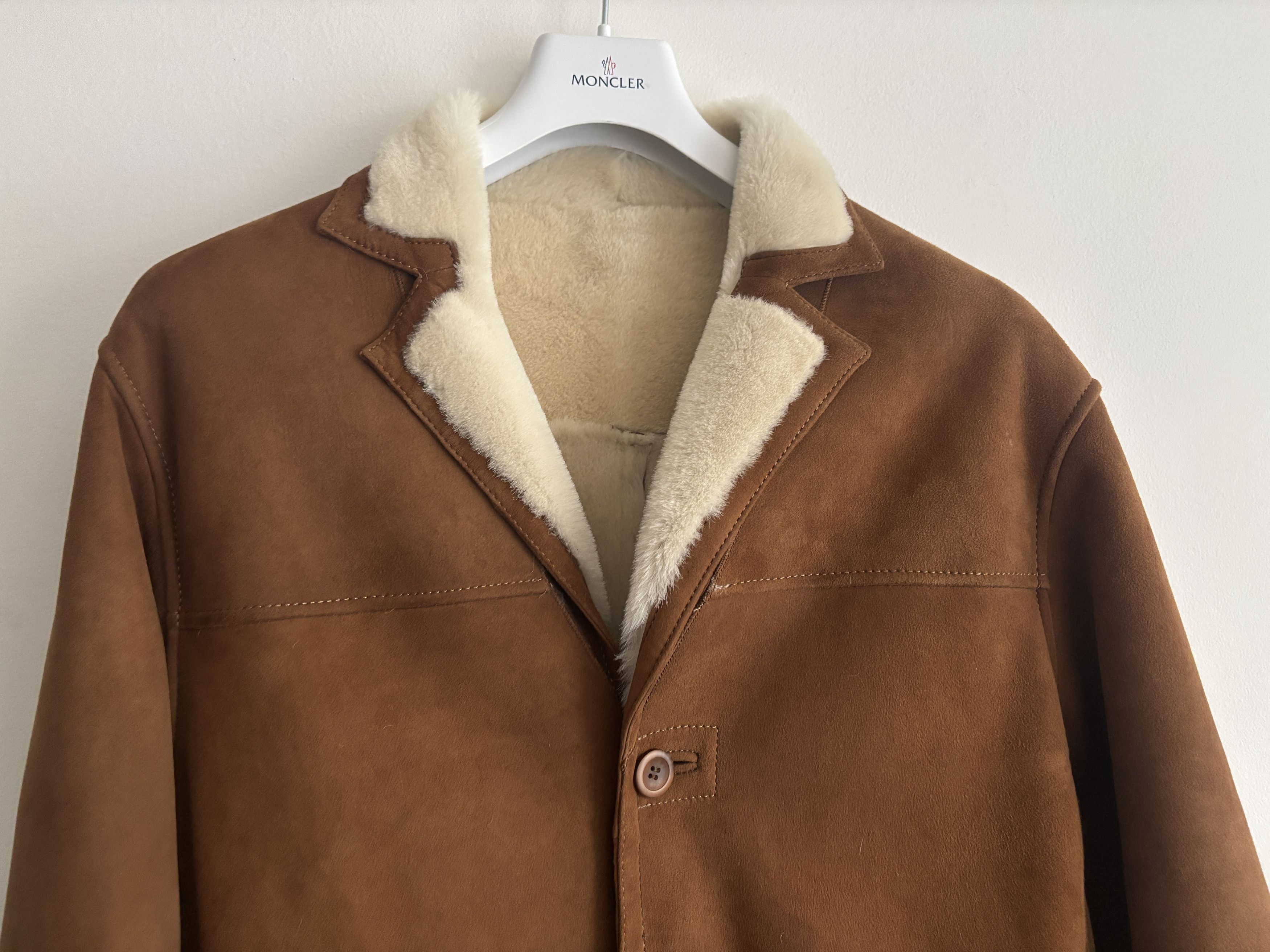 Danier $1750 Shearling Button-up Jacket/ Coat - 40/ Medium-Large Size US M / EU 48-50 / 2 - 2 Thumbnail