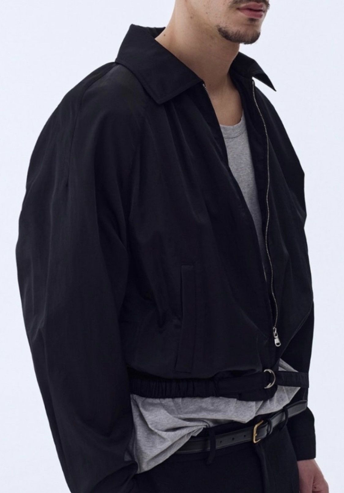 RECTO RECTO 23SS Nylon Bowling Jumper Jacket Black XL Size US XL / EU 56 / 4 - 6 Thumbnail