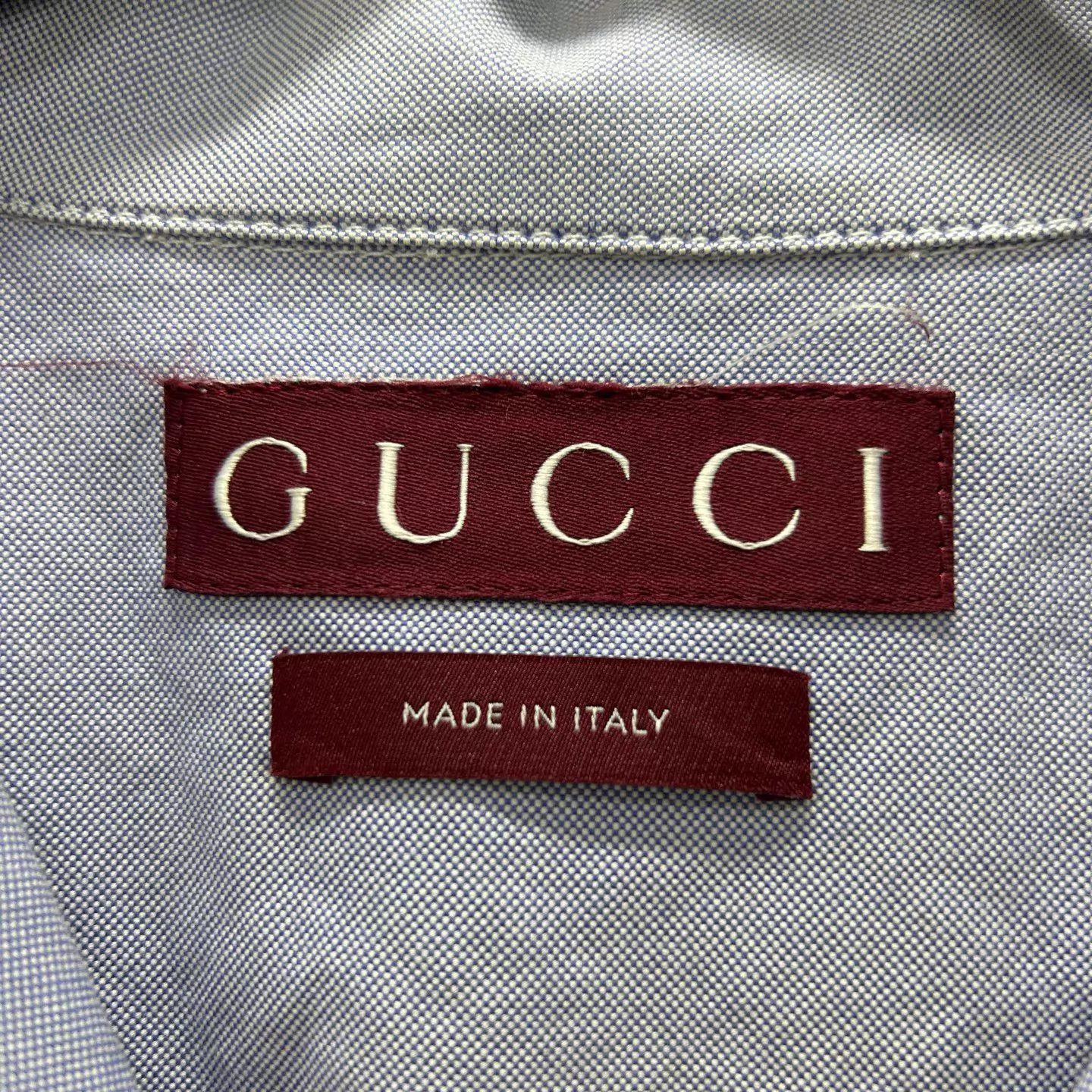 Gucci Gucci Chest Pocket Embroidered Small Logo SS Shirt 48 NWT New Size US M / EU 48-50 / 2 - 4 Thumbnail