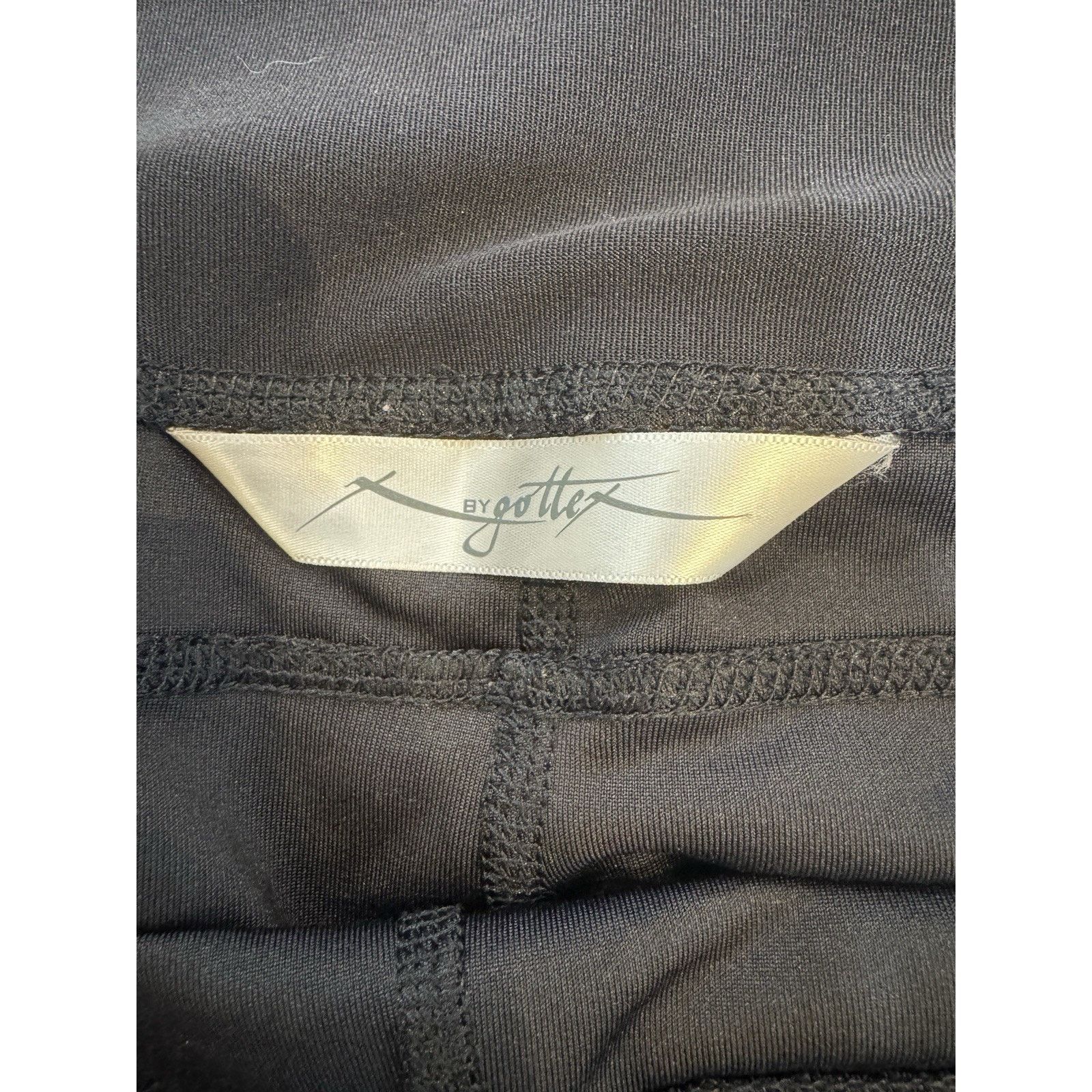 Other X BY GOTTEX Women Capri legging BLACK Run With Mesh Panel Size 28" / US 6 / IT 42 - 2 Thumbnail