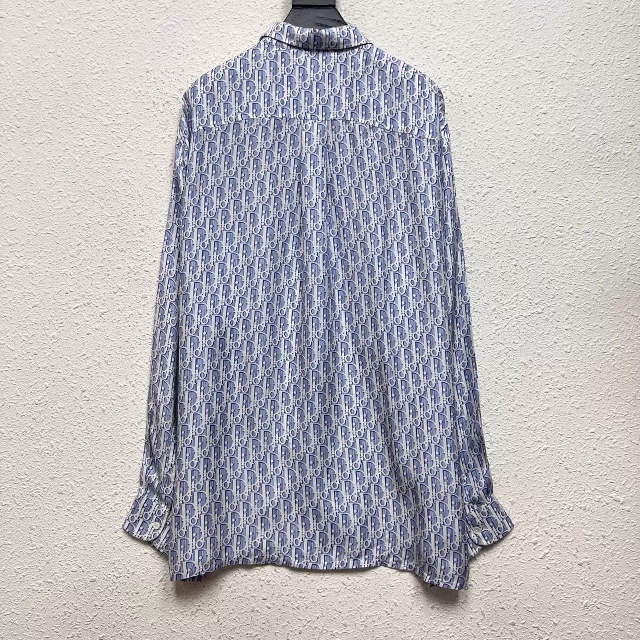 Dior DIOR Silk Oblique Logo All Over Shirt 39, New Size US M / EU 48-50 / 2 - 2 Thumbnail
