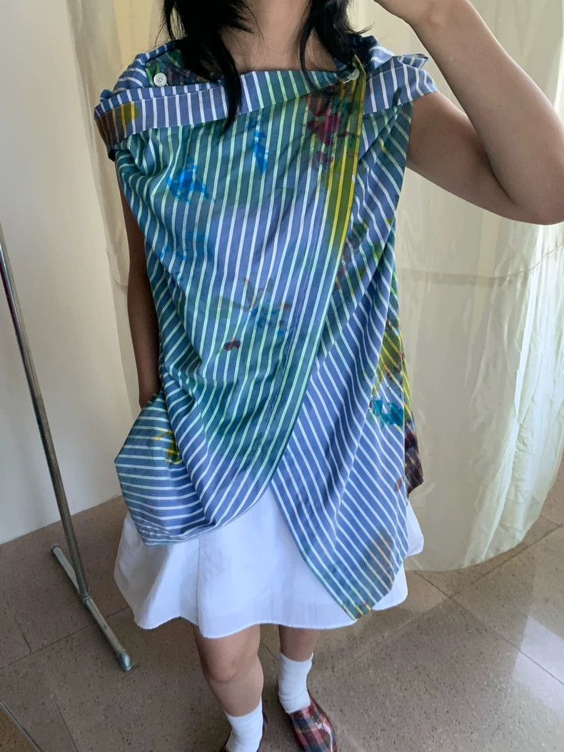 Vivienne Westwood Vivienne Westwood Striped tie-dye dress shirt Size XS / US 0-2 / IT 36-38 - 3 Thumbnail