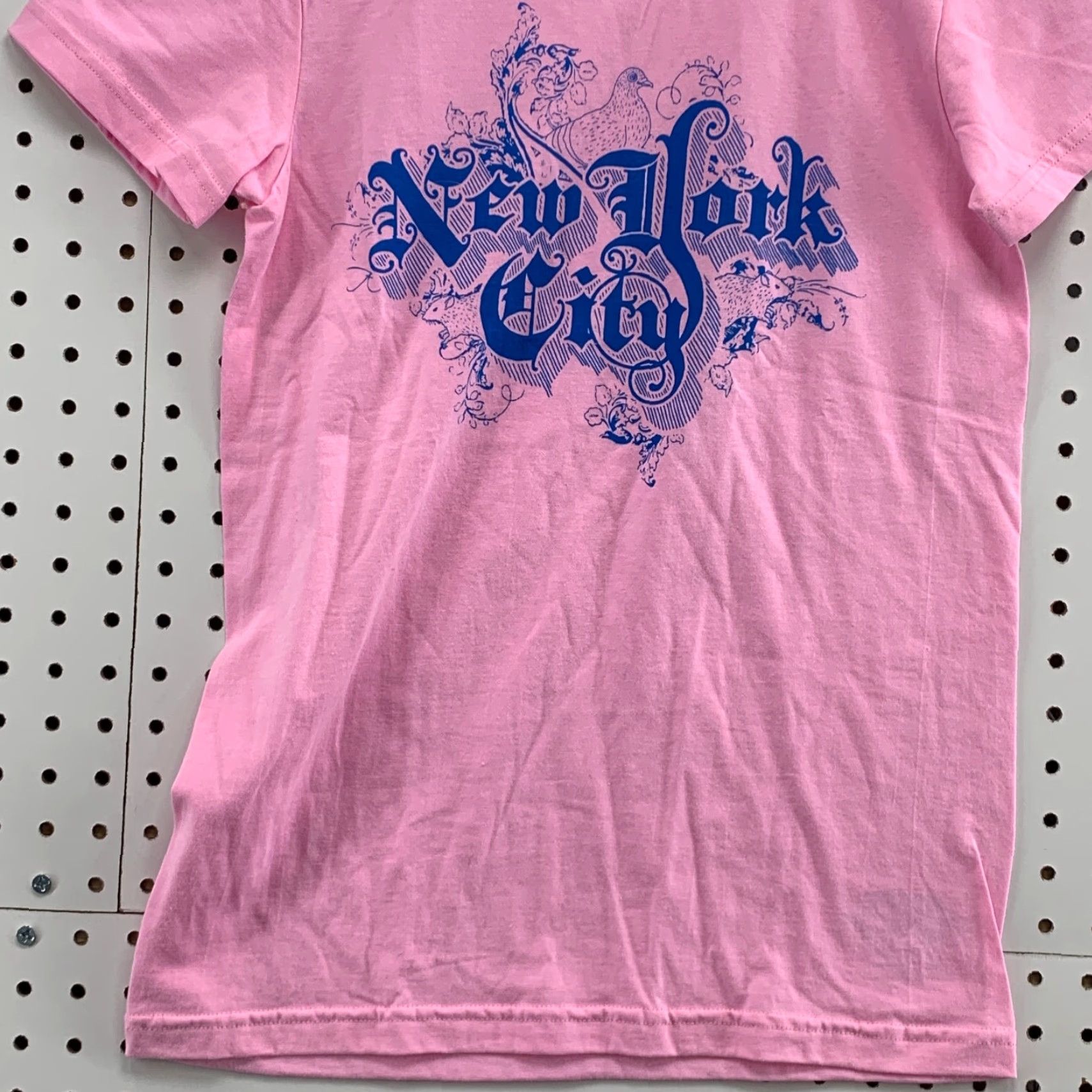 Pinko MTV Pink Shirt Womens Medium New York City Graphic Short Sleeve Ladies Top 16X25 Size M / US 6-8 / IT 42-44 - 7 Thumbnail
