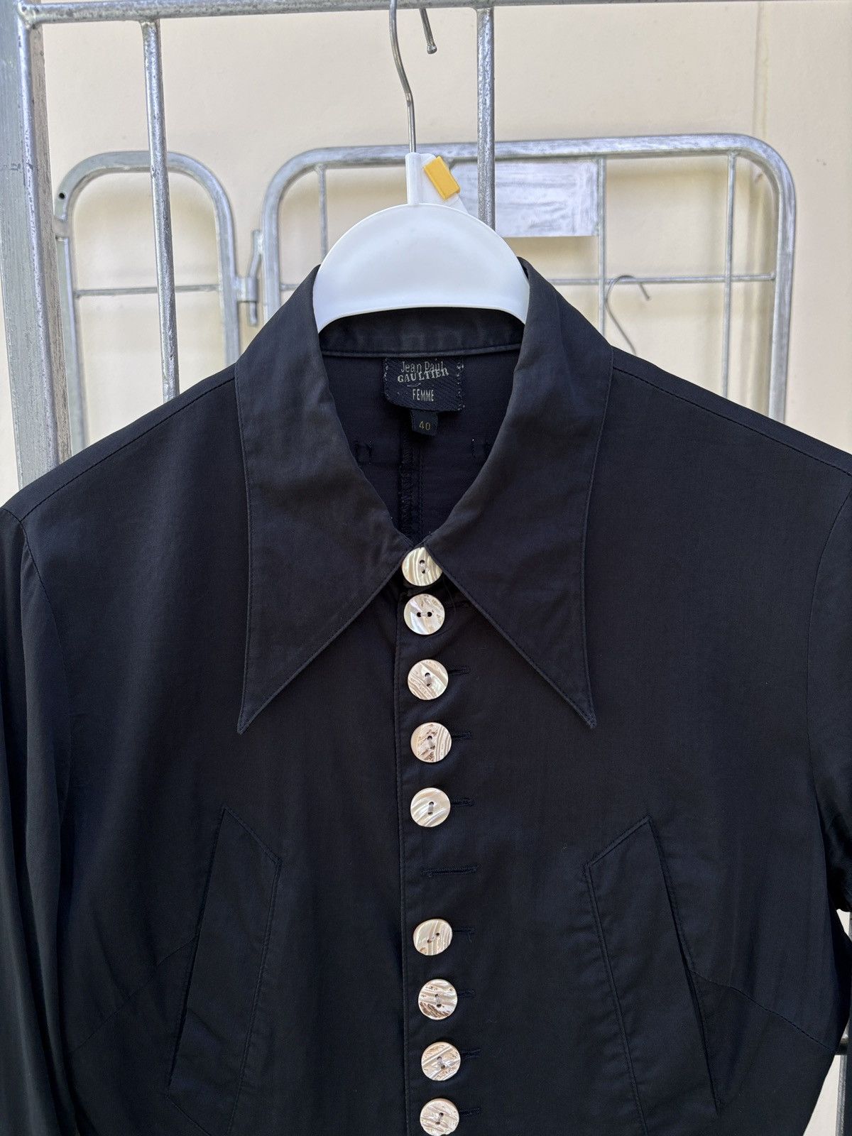Jean Paul Gaultier Jean Paul Gaultier JPG black long sleeves dress shirt Size M / US 6-8 / IT 42-44 - 2 Thumbnail