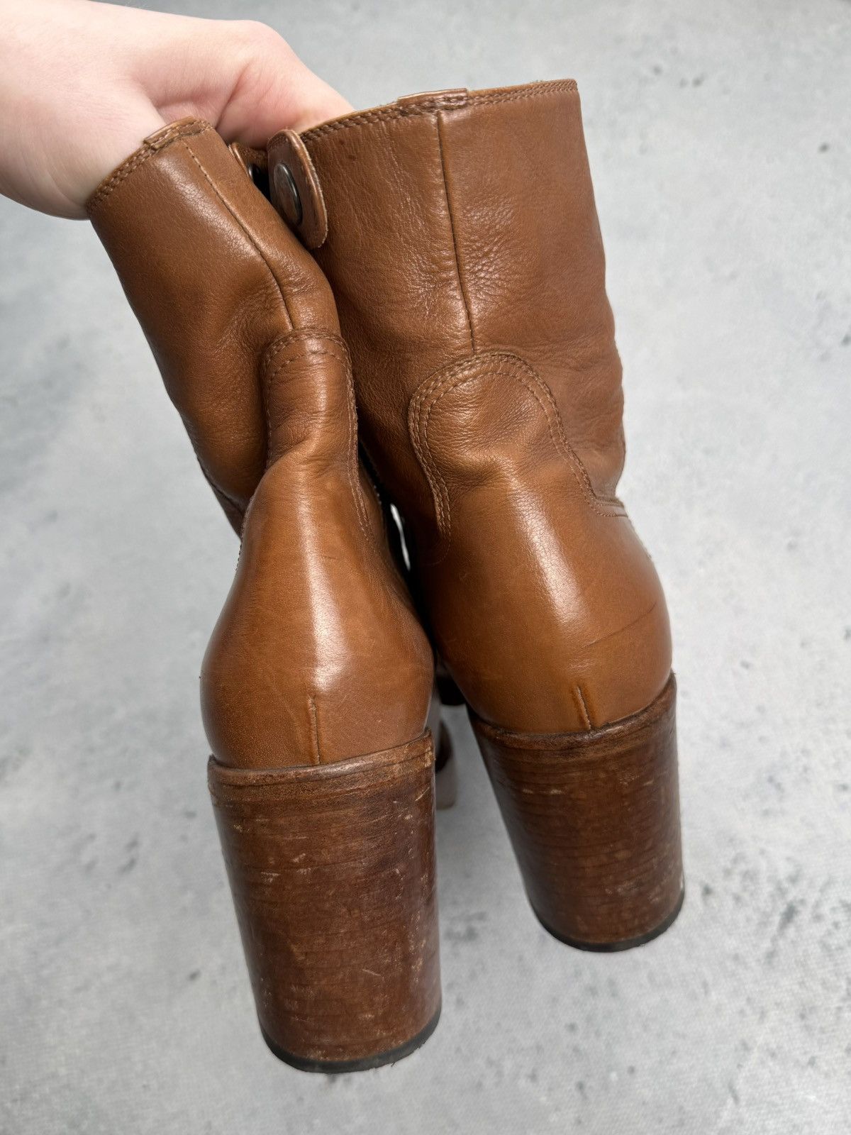 Officine Creative Officine Creative Leather Ankle Boots Artisan Heeled Boots Size US 9 / IT 39 - 5 Thumbnail