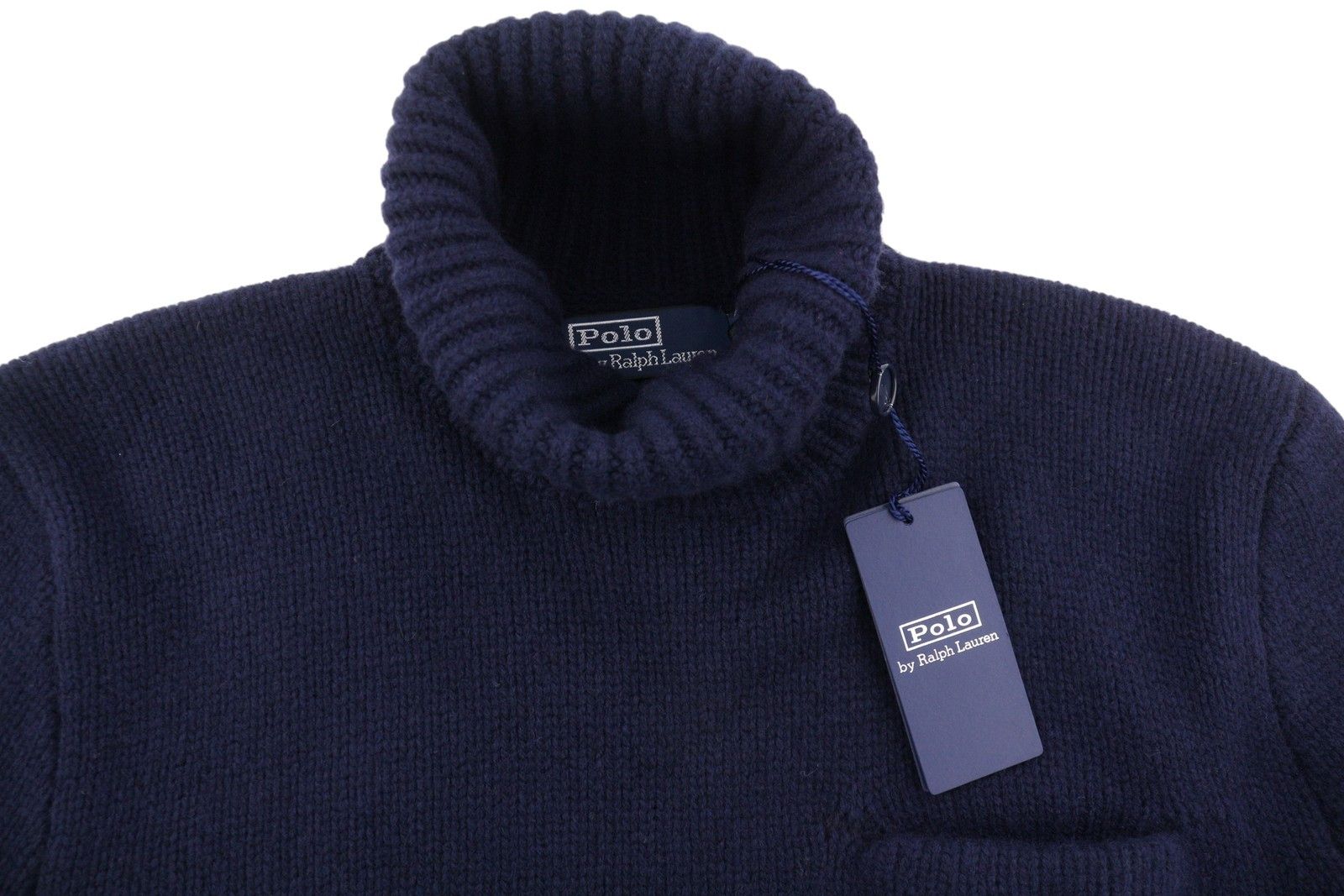 Ralph Lauren BLUE M Wool Cashmere Tight Knit Pullover 86941 Size US M / EU 48-50 / 2 - 4 Thumbnail