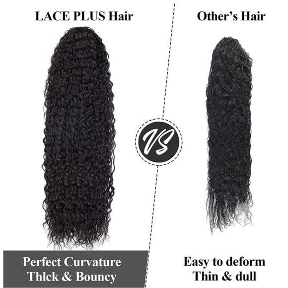 Other 22 Inches Synthetic Long Curly Black Hair Extension Size ONE SIZE - 5 Thumbnail