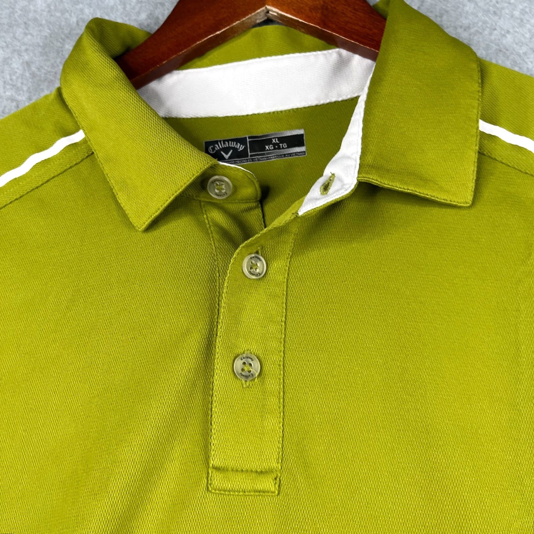 Callaway Callaway Polo Shirt XL Green Men Polo Short Sleeve Logo Lightweight Golf Mens Size US XL / EU 56 / 4 - 4 Thumbnail