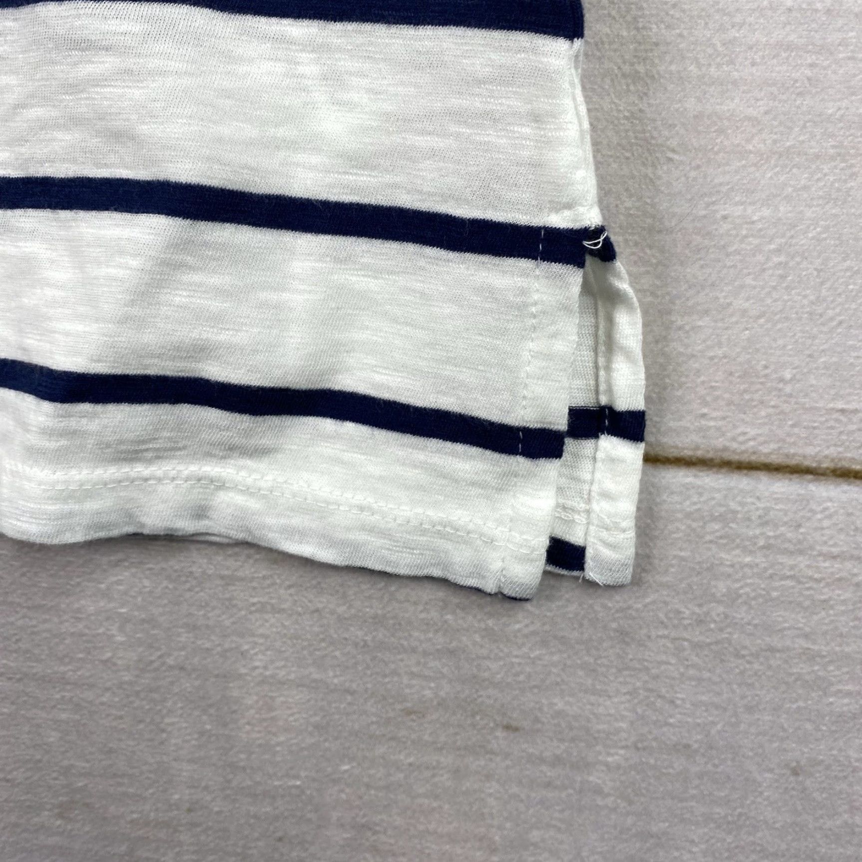 Charter Club Charter Club Shirt Womens 1X Blue Stripe Eyelet Knit Beach Casual Practical Style Mens? Size XL / US 12-14 / IT 48-50 - 5 Thumbnail