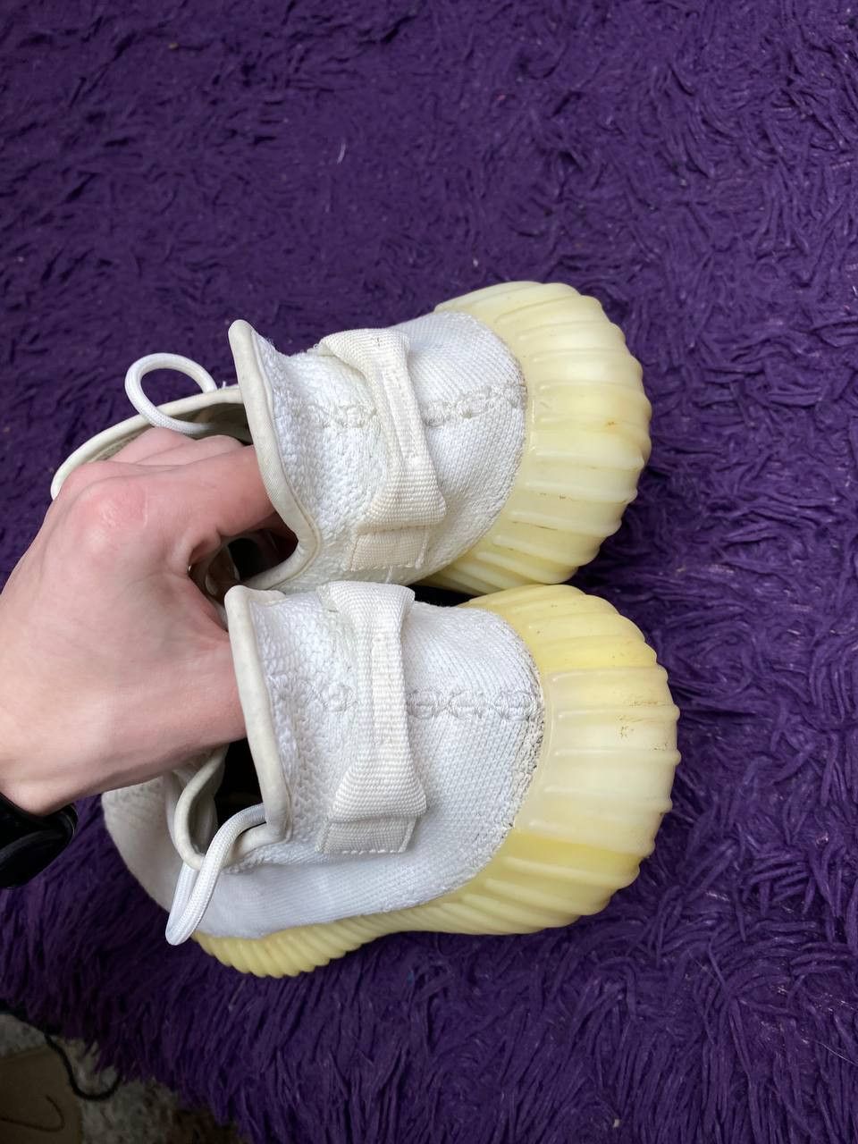 Adidas Adidas Yeezy Boost 350 V2 Cream Triple White Low Sneakers Size US 10.5 / EU 43-44 - 8 Thumbnail