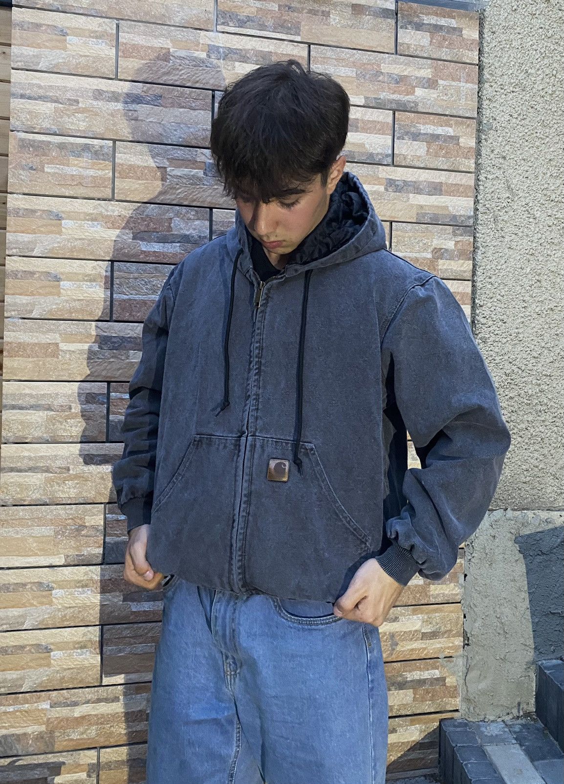 Carhartt Vintage 90s Carhartt Jacket Hooded Zip Up Men's M Size US M / EU 48-50 / 2 - 24 Thumbnail