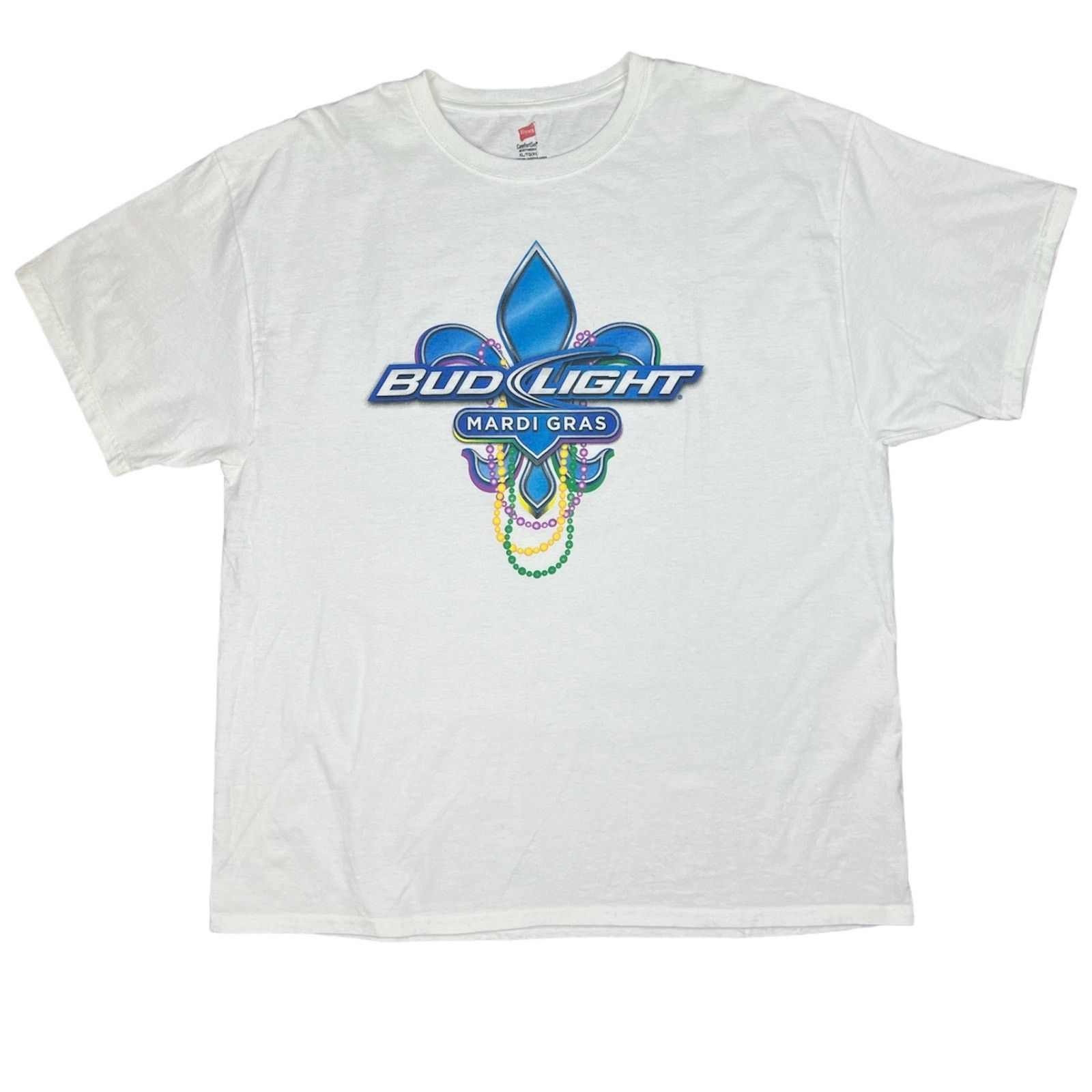 Hanes Mardi Gras Bud Light Promo Tee Size US XL / EU 56 / 4 - 1 Thumbnail