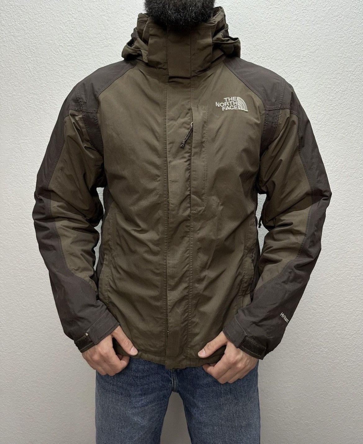 The North Face Vintage The North Face Hyvent Brown Jacket TNF Waterproof Size US S / EU 44-46 / 1 - 1 Thumbnail