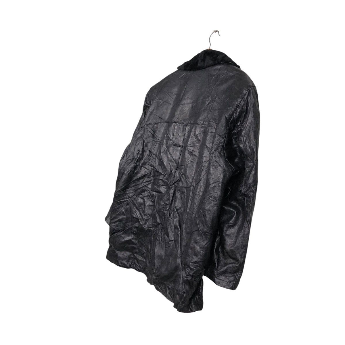 Japanese Brand VINTAGE GENUINE LEATHER JACKET BIKE BRUMAS MINK FUR BLANKET Size US S / EU 44-46 / 1 - 12 Thumbnail