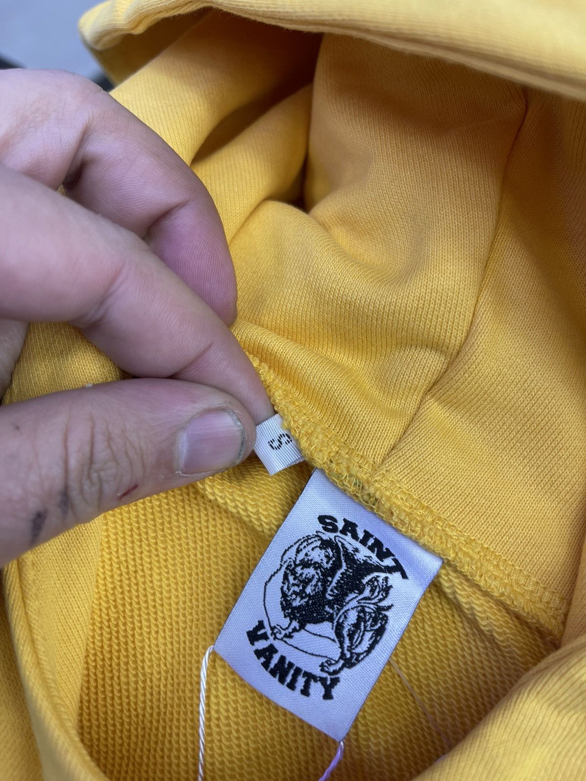 Saint Vanity Saint Vanity hoodie ( yellow) Size US S / EU 44-46 / 1 - 4 Thumbnail