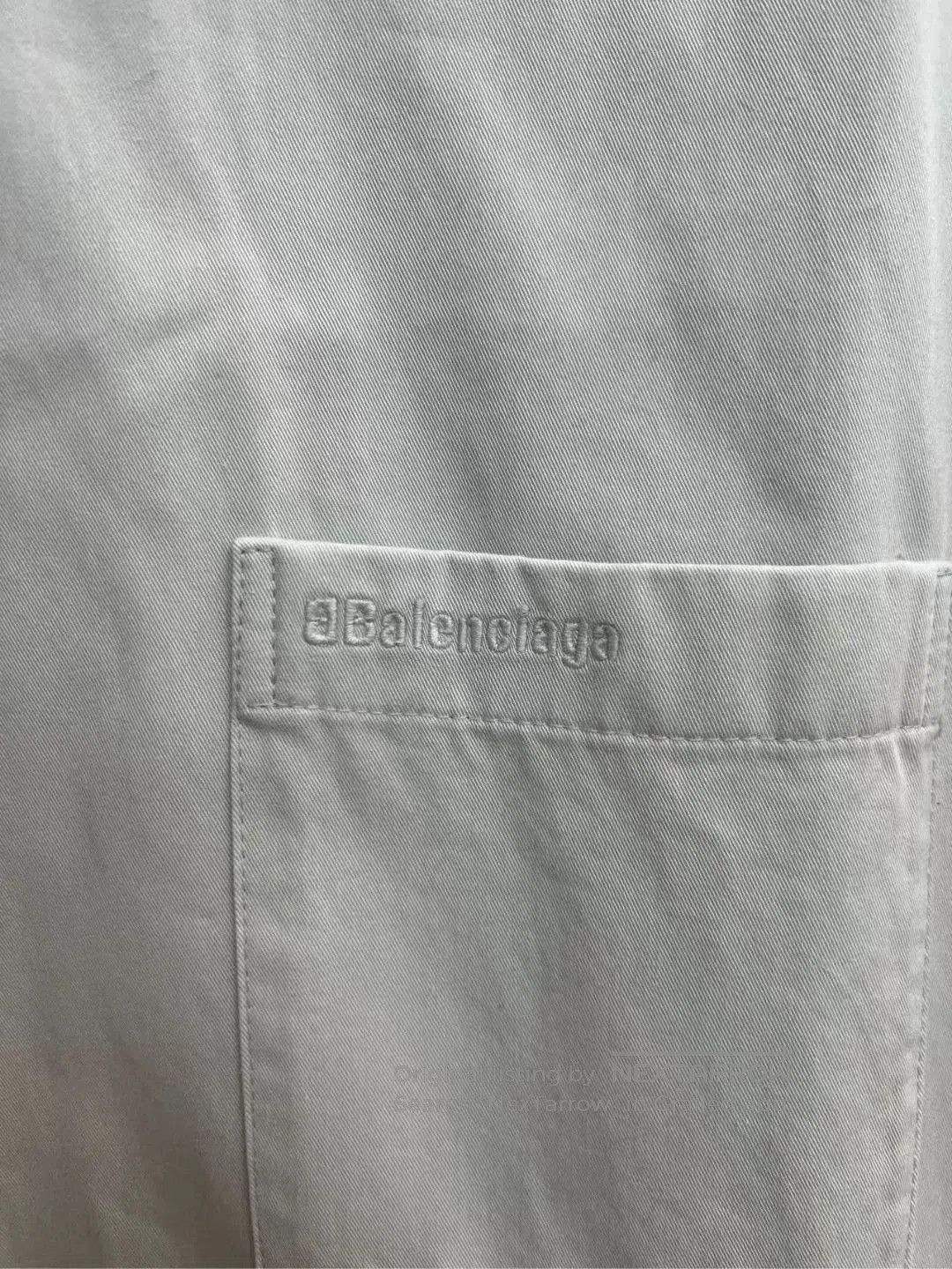 Balenciaga Balenciaga Embroidered Logo Denim Shirt. Size US S / EU 44-46 / 1 - 3 Thumbnail