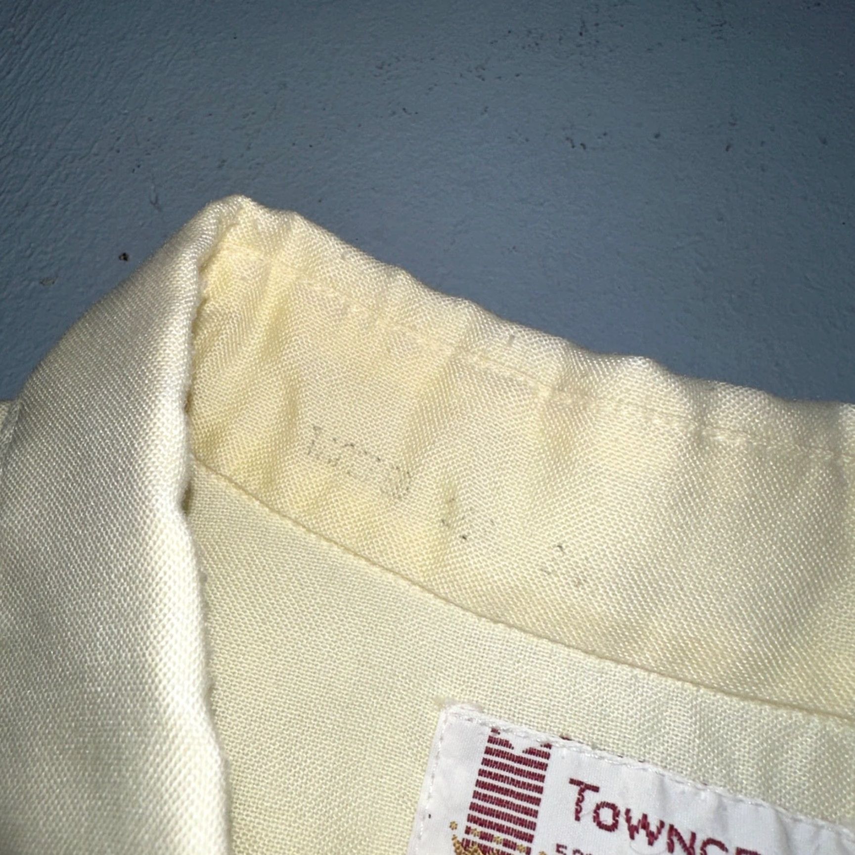 Penn VINTAGE TownCraft Shirt Men L Yellow White Stripe 60s 1960s USA Casual Button-Up Size US L / EU 52-54 / 3 - 6 Thumbnail