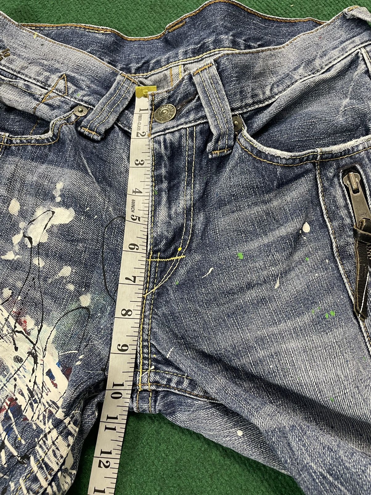 Levi's Levis Paint Splatter Flair Cutting Very Rare Jeans Size US 32 / EU 48 - 13 Thumbnail