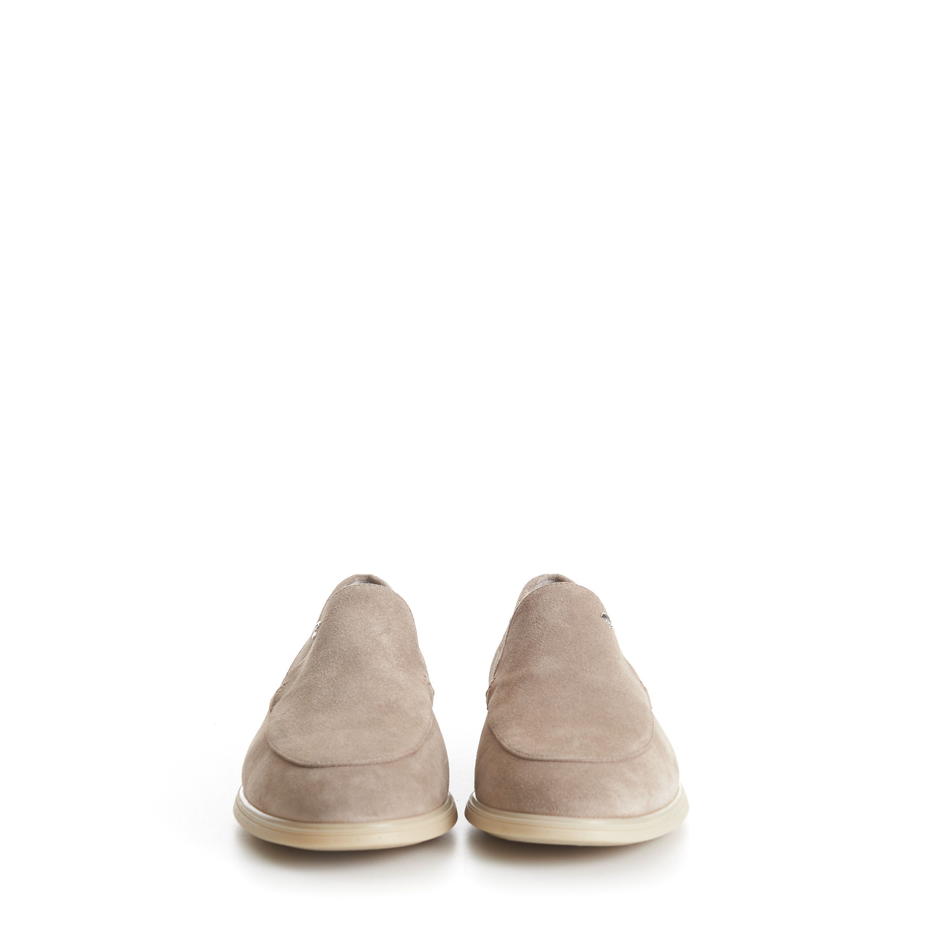 Stefano Ricci Beige Suede Slip-On Loafers - Eagle Head Hardware Size US 8.5 / EU 41-42 - 3 Thumbnail