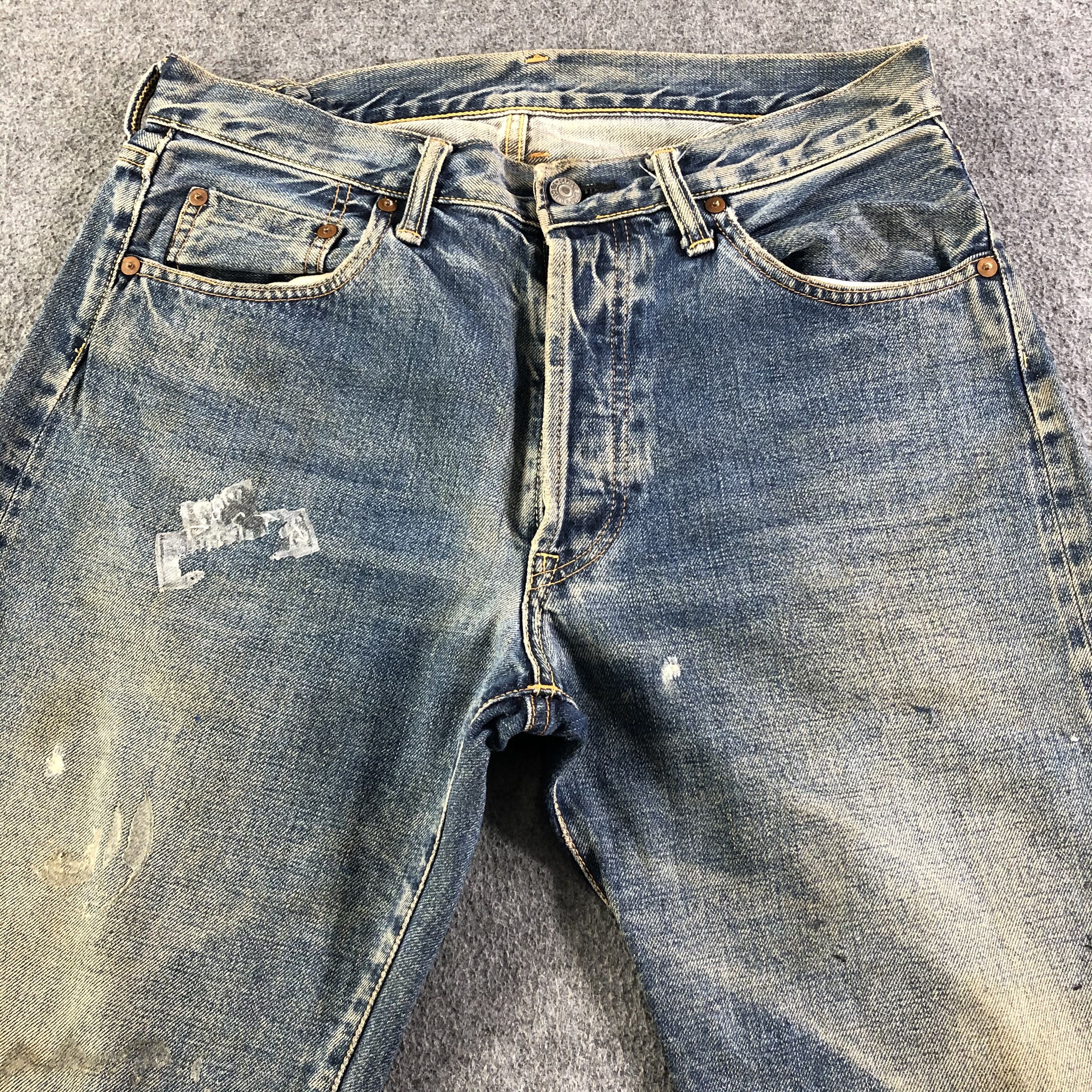 Japanese Brand × Vintage Vintage Sewing Chop Redline Jeans-J2994 Size US 31 - 3 Thumbnail