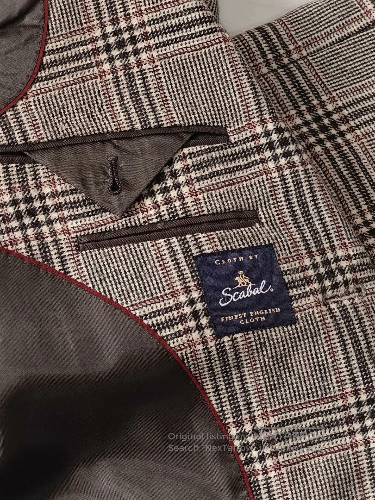 SCABAL Custom Gray Wool Flannel Suit. Size US XL / EU 56 / 4 - 7 Thumbnail