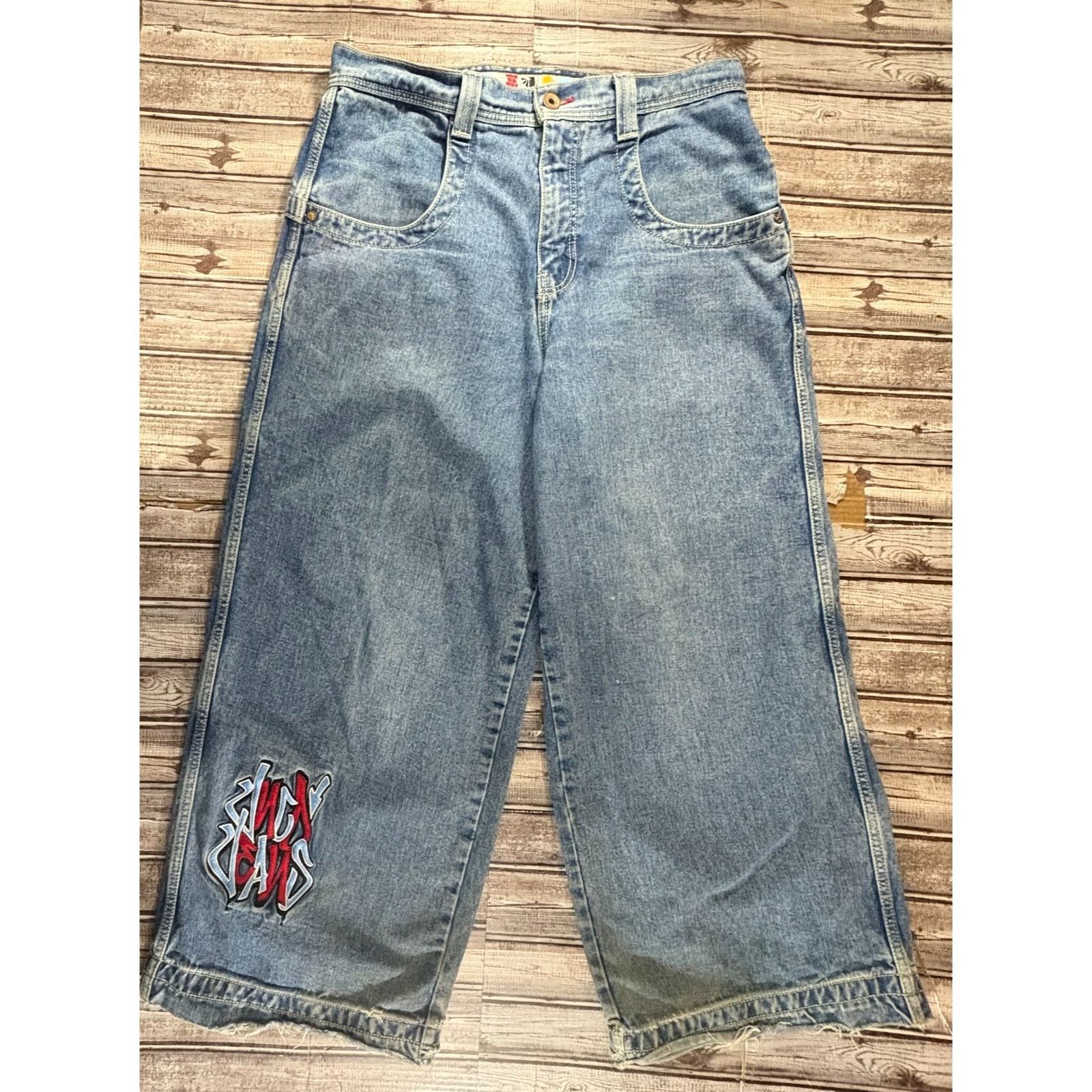 JNCO JNCO Rollin’ 26” baggy jeans size 34 x 30 color dark stone Y Size US 34 / EU 50 - 1 Thumbnail