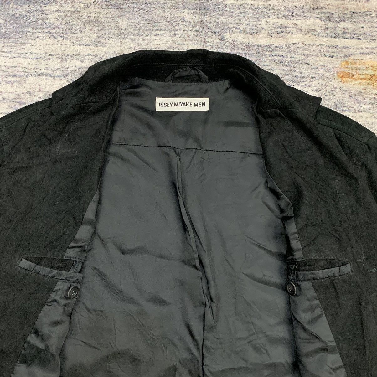 Issey Miyake × Japanese Brand Issey miyake men ss 2002 suede leather jacket Size US M / EU 48-50 / 2 - 10 Thumbnail