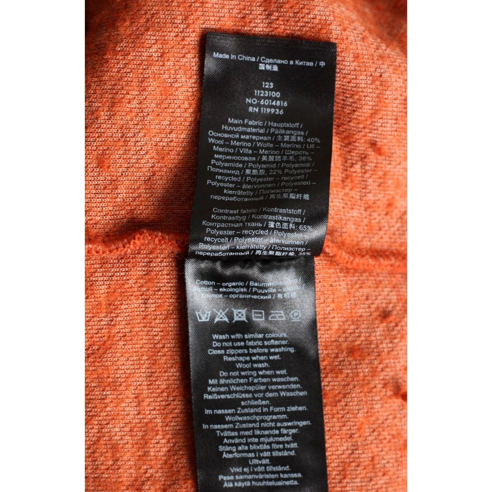 Vintage LUNDHAGS FLOK WOOL Pile Jacket Women M Outdoor Hiking MJ6385 Orange Wool Pile Jacket Womens Outdoor Casual Winter 2000s Size M / US 6-8 / IT 42-44 - 6 Thumbnail