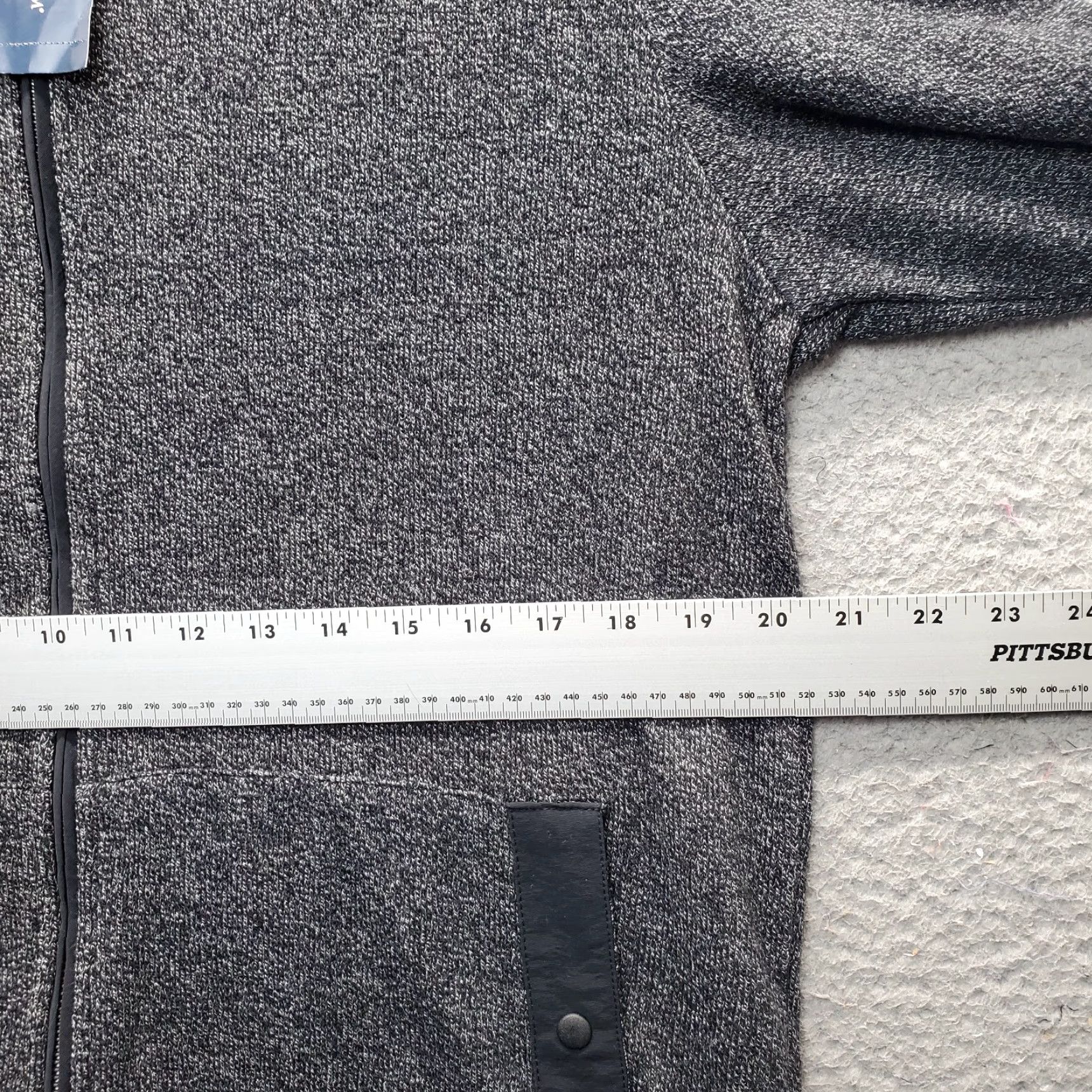 Club Room Club Room Mens Cardigan Sweater M Black Heather Knit Long Sleeve Hacci Zip Size US M / EU 48-50 / 2 - 3 Thumbnail