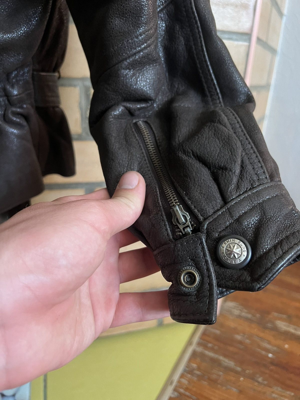 Genuine Leather × Japanese Brand Women leather jacket brown Size S / US 4 / IT 40 - 10 Thumbnail