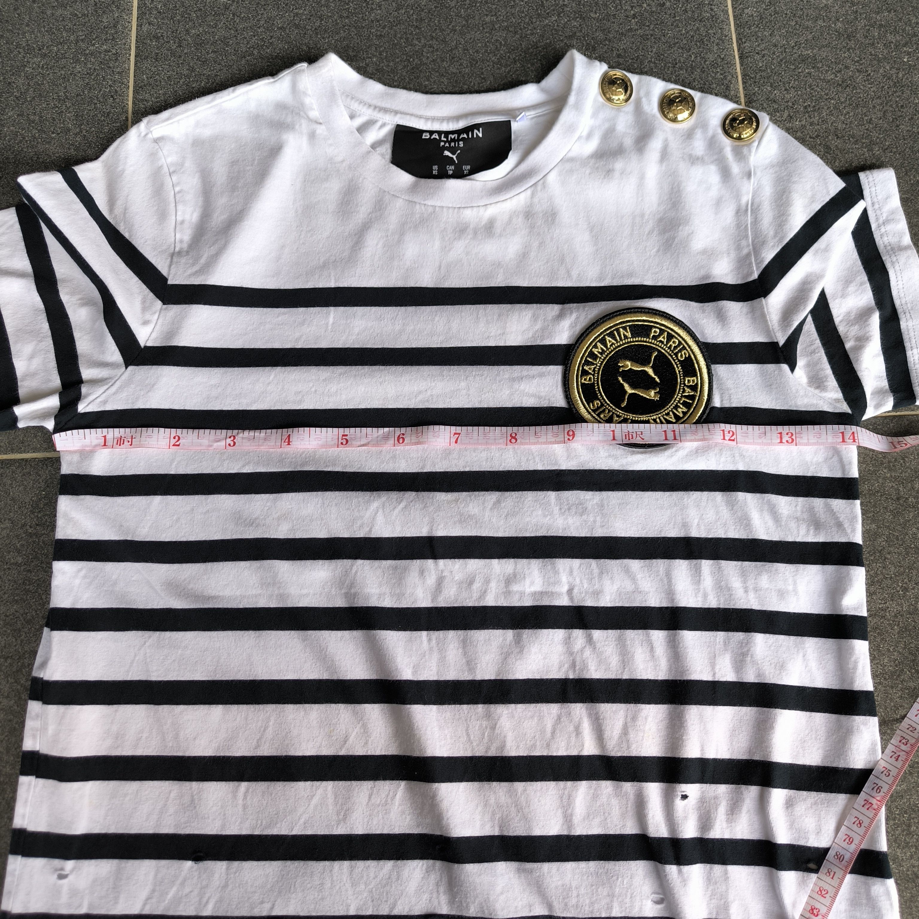 Balmain Balmain x puma disstresed tshirt Size XS / US 0-2 / IT 36-38 - 10 Thumbnail
