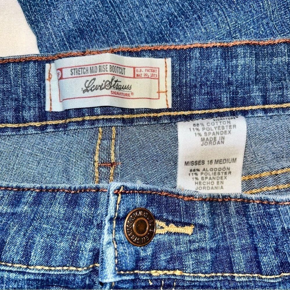 Levi's Levi Strauss Midrise Boot Cut Jeans Size 38" / US 16 / IT 52 - 3 Thumbnail