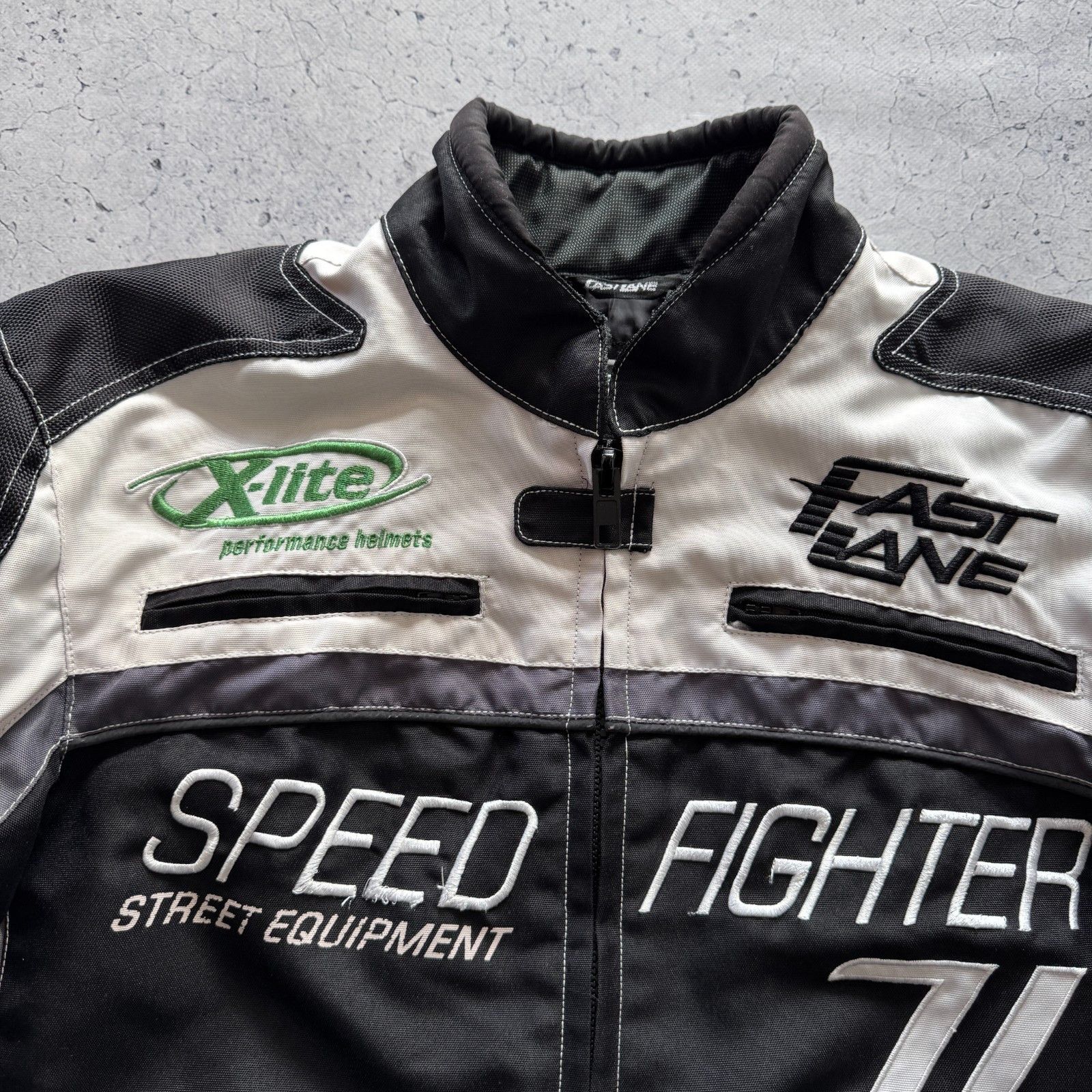 Vintage Racing Fast Line Bomber Jacket 00s Vintage Size L Size US L / EU 52-54 / 3 - 4 Thumbnail