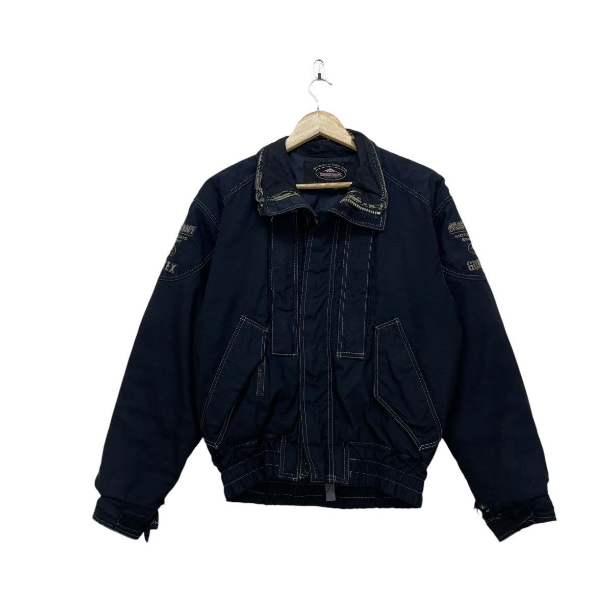 YELLOW CORN 💥Vintage Kurshitani Bomber Biker Jacket Size US M / EU 48-50 / 2 - 1 Thumbnail